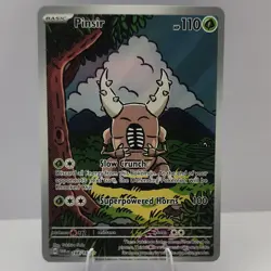 Pokemon Pinsir 168/167 Sv06 Twilight Masquerade Illustration Rare Holo 110 HP - Image 1