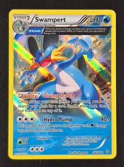 Swampert (Alpha) 36/160 XY - Primal Clash Holo NM Pokemon TCG Ships FAST - Image 1