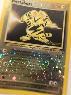 Pokemon TCG Electabuzz 001/009 Best of Promos Reverse Holo 2002 Winner Stamp - Image 2