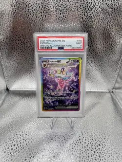 Pokemon Espeon ex 155/131 Sv: Prismatic Evolutions Holo Illustration Rare PSA 9 - Image 1