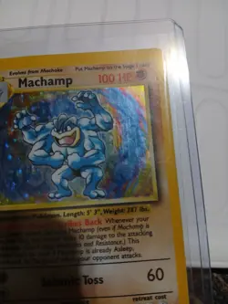 Pokemon TCG Machamp 8/102 Base Set 1st Edition Deck Exclusives MP - Image 3