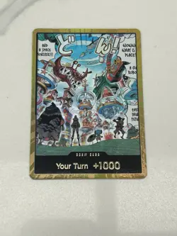 Bandai One Piece Egghead Gold Don!! Card Your Turn +1000 Foil 2023 English - Image 1