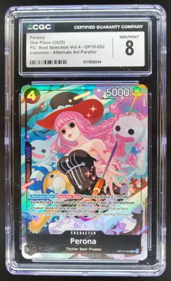 2025 ONE PIECE CCG PERONA ALT ART OP10-092 CGC 8 A PT - Image 1