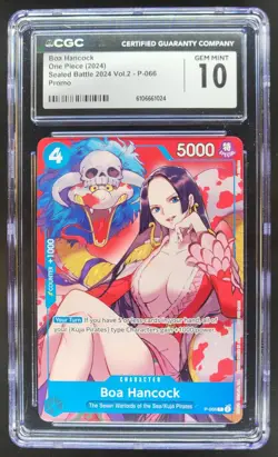 2024 ONE PIECE CCG BOA HANCOCK SEALED BATTLE PROMO P-066 CGC 10 A PT - Image 1