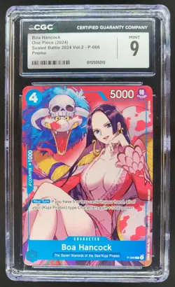 2024 ONE PIECE CCG BOA HANCOCK SEALED BATTLE PROMO P-066 CGC 9 A PT - Image 1