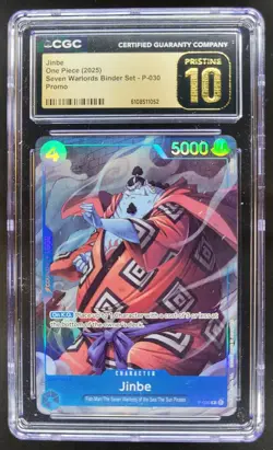 2025 ONE PIECE CCG JINBE SEVEN WARLORDS PROMO P-030 CGC 10 PRISTINE A PT - Image 1