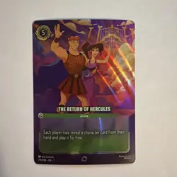 Disney Lorcana TCG The Return of Hercules Enchanted Foil Archazia's Island Rare - Image 1
