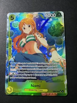 One Piece Card Game Nami SR Alt Art EB03-053 English NM Heroines Edition - Image 1