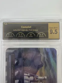 Camelot PCG 9.5 Foil Arthurian Legends Sorcery Card Contested Realm NM Unique - Image 2