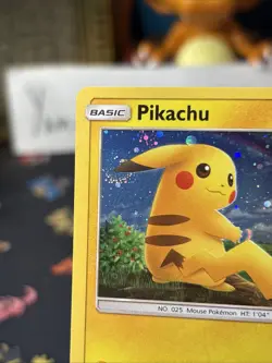 Pikachu 28/73 Pokemon TCG Card Common - Cosmos Holo Promo W/ Galaxy Swirl Wow!! - Image 3