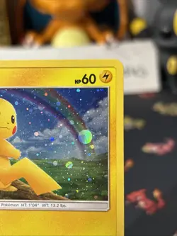 Pikachu 28/73 Pokemon TCG Card Common - Cosmos Holo Promo W/ Galaxy Swirl Wow!! - Image 4