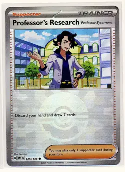 Professor's Research Sycamore Prismatic Evolutions 125/131 Poke Ball Foil Card - Image 1