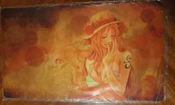 Nami One piece anime Playmat card game Play Mat desk Mouse Pad TCG CCG 23 x 14 - Image 1