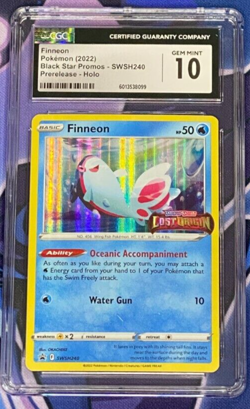 Finneon - (Prerelease) SWSH240 SWSH: Sword & Shield Promo Cards Holo CGC 10 - Image 1