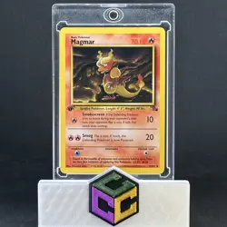 Pokemon TCG Magmar Fossil Card 39/62 Regular 1st Edition Uncommon - Image 1
