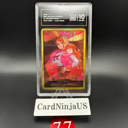 TAG GEM MINT 10 DON!! Nami GOLD EB03 Japanese ONE PIECE Card Heroines Edition - Image 1