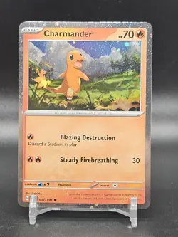 Pokemon - Charmander - Cosmos Holo - 007/091 - SV Paldean Fates - Promo Card - Image 1