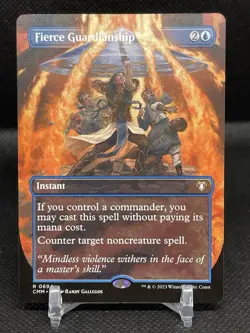 MTG Magic the Gathering Non-Foil Borderless Fierce Guardianship 0694 390 - Image 1