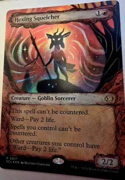 Hexing Squelcher ECL #317 Foil Showcase Art NM MTG - Image 2