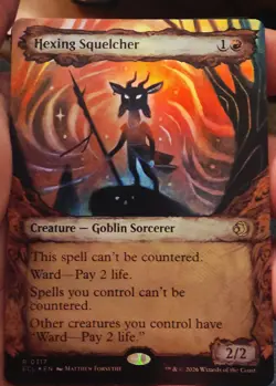 Hexing Squelcher ECL #317 Foil Showcase Art NM MTG - Image 4