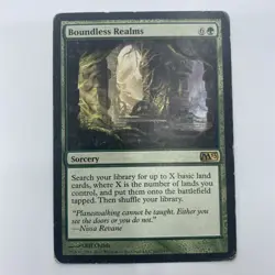 MTG Boundless Realms M13 HP Green Sorcery Ramp Land Search EDH Staple - Image 1