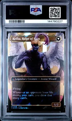 0227 Kefka Court Mage Ruler Ruin 2025 MTG Final Fantasy #0543 Surge Foil PSA 10 - Image 2