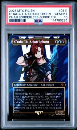 0226 G'raha Tia Scion Reborn 2025 MTG Final Fantasy FIC #211 Surge Foil PSA 10 - Image 1