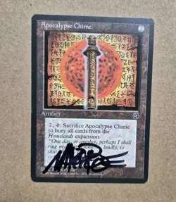 Unplayed Signed Apocalypse Chime Homelands MTG Magic Mark Poole Edh Cube - Image 1