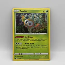 Pokemon TCG Rowlet 2/15 McDonald's Promo 2022 Holo Rare LP - Image 1