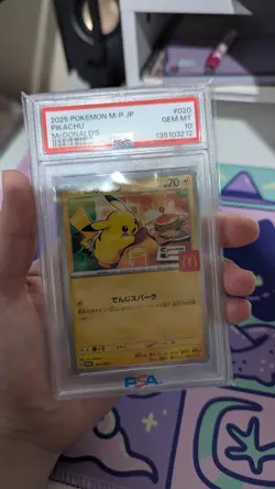 Pokemon 2025 Japanese McDonald's Promo Pikachu 20/M-P CGC 10 GEM MINT - Image 3