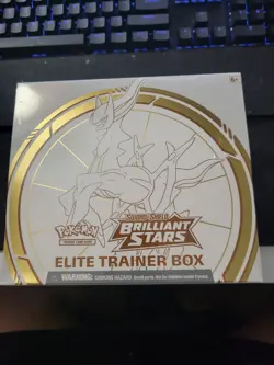 Pokemon Brilliant Stars ETB Elite Trainer Box Slight Tear - Image 1