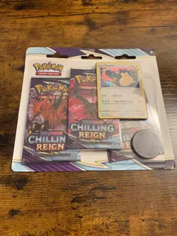 Pokemon Sword & Shield Chilling Reign Snorlax 3-Pack Blister Set Factory Sealed 820650808500 - Image 1