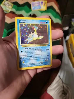 Pokemon TCG Lapras Fossil 10/62 Holo 1999-2000 Wizards Base Set Copyright... - Image 2