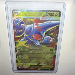 Pokemon Mega Heracross ex 004/094 Phantasmal Flames Double Rare Full Art Holo - Image 1