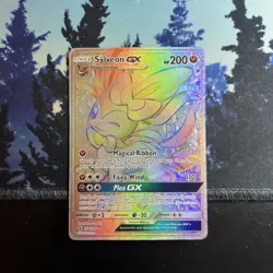 2017 Pokemon SM Guardians Rising #158/145 Sylveon GX Secret Rare Full Art Mint - Image 1