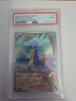 Pokemon TCG Misty's Lapras Destined Rivals 194/182 Psa 9 - Image 1
