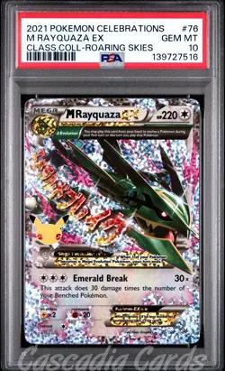 PSA 10 M Rayquaza EX 76/198 Celebrations Classic Collection Pokemon - Image 1