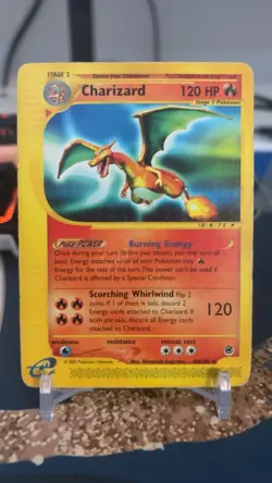 Damaged Pokemon TCG Charizard Expedition Base Set, 40/165 - Image 1