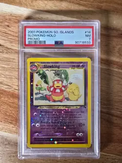 PSA 7 Slowking 14/18 - 2001 Pokemon Southern Islands - Reverse Holo - Vintage WO - Image 3