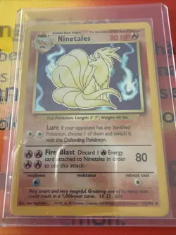 Pokemon TCG Ninetales Base Set 12/102 Holo Unlimited Holo Rare - Image 1