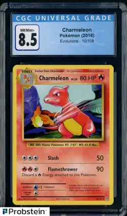 2016 Pokemon Evolutions #10 Charmeleon CGC 8.5 NM-MT+ - Image 1