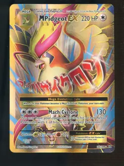 Pokemon M Pidgeot EX Ultra Rare Full Art Holo 220 HP Evolutions 105/108 English - Image 1