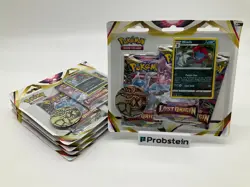 Lot of (6) Sealed Pokemon TCG Lost Origin 3-Pack Blister Weavile - Image 1