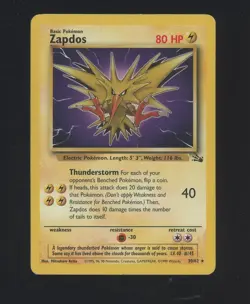 Zapdos 30/62 Pokemon 2000 Fossil - Image 1