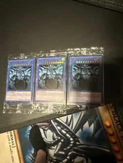 Yugioh Sealed Quarter Century promos all 3 god cards slifer obelisk and ra - Image 2