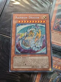 YUGIOH RAINBOW DRAGON TAEV-EN006 1ST EDITION SECRET - Image 1