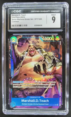2025 ONE PIECE CCG MARSHALL D. TEACH ST17-005 CGC 9 A PT - Image 1