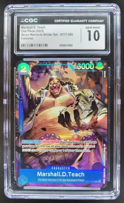 2025 ONE PIECE CCG MARSHALL D. TEACH ST17-005 CGC 10 A PT - Image 1