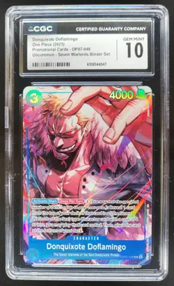 2025 ONE PIECE CCG DONQUIXOTE DOFLAMINGO OP07-048 CGC 10 A PT - Image 1
