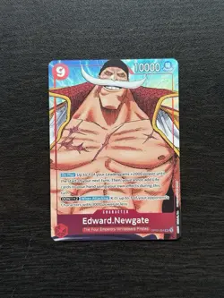 One Piece CCG Edward Newgate Alt Art OP02-004 SR Paramount War English - Image 1